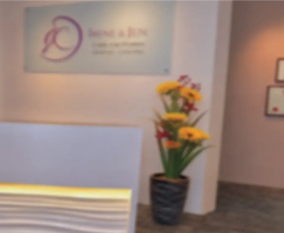 Warm and welcoming reception counter and entrance of Irene & Jon Clinic for women
